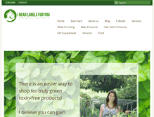 Tablet Screenshot of ireadlabelsforyou.com